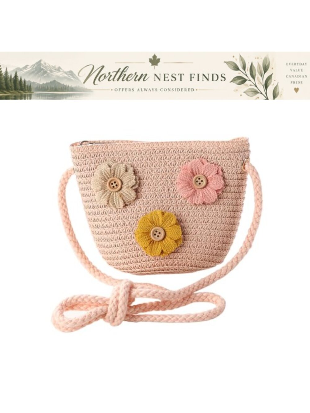 Straw Crossbody Bag Woven Boho Shoulder Handbag Beach Tote Purse